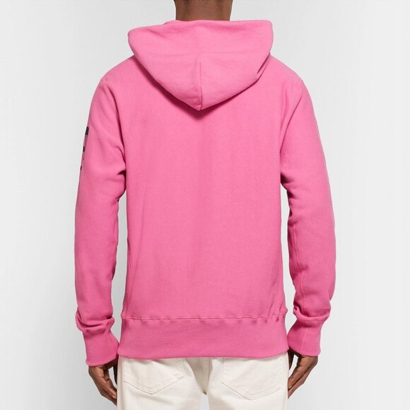 Champion | Todd Snyder Logo-Print Loopback Cotton Jersey Hoodie in Pink - Picture 7 of 11